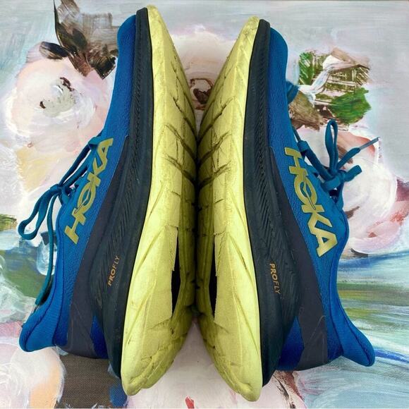 HOKA Mach 4 Mesh in Blue Coral Black Combo Size 7D. - Picture 7 of 14